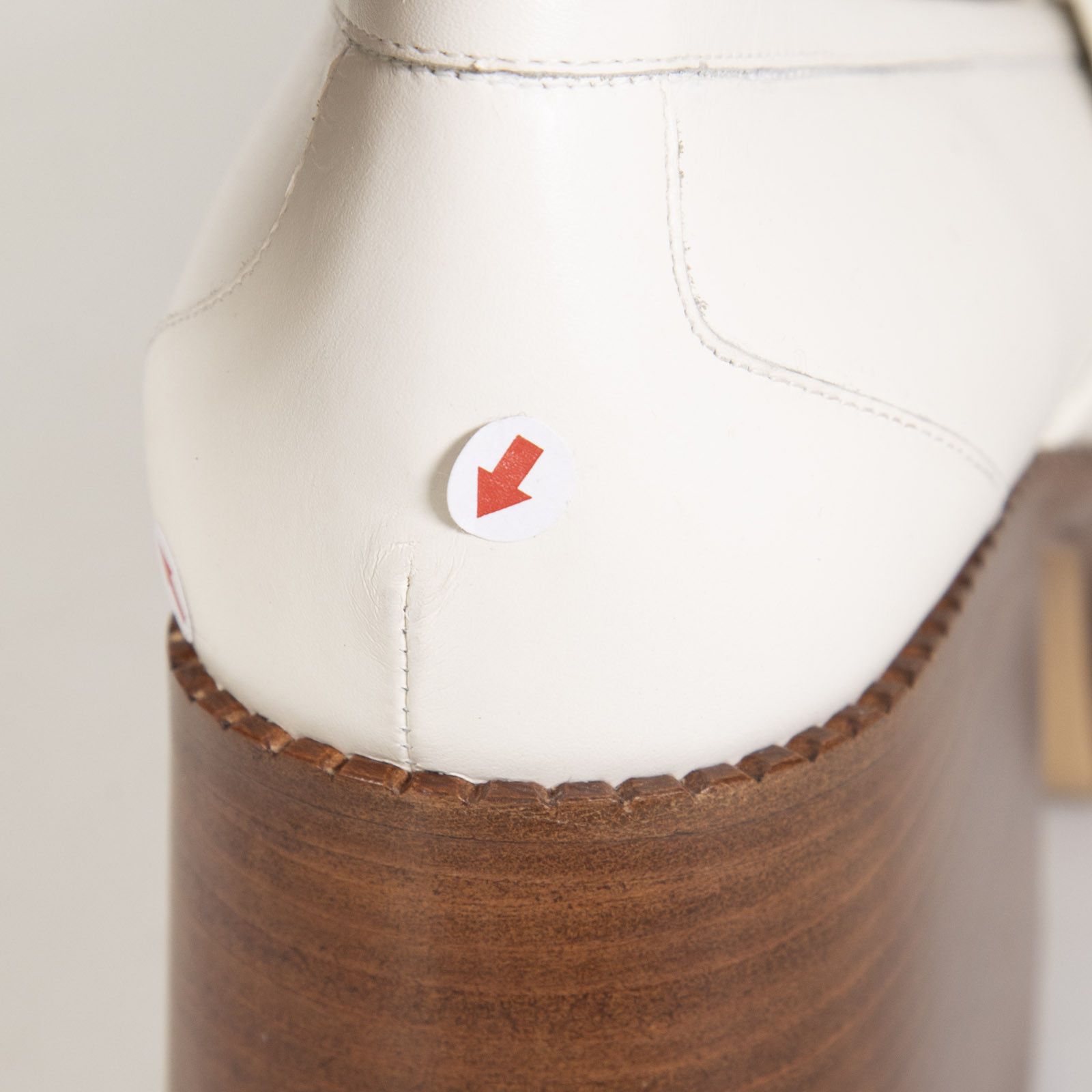 Gabriela Hearst White Leather Platform Loafers Size US 8.5 / IT 38.5 - 8 Thumbnail