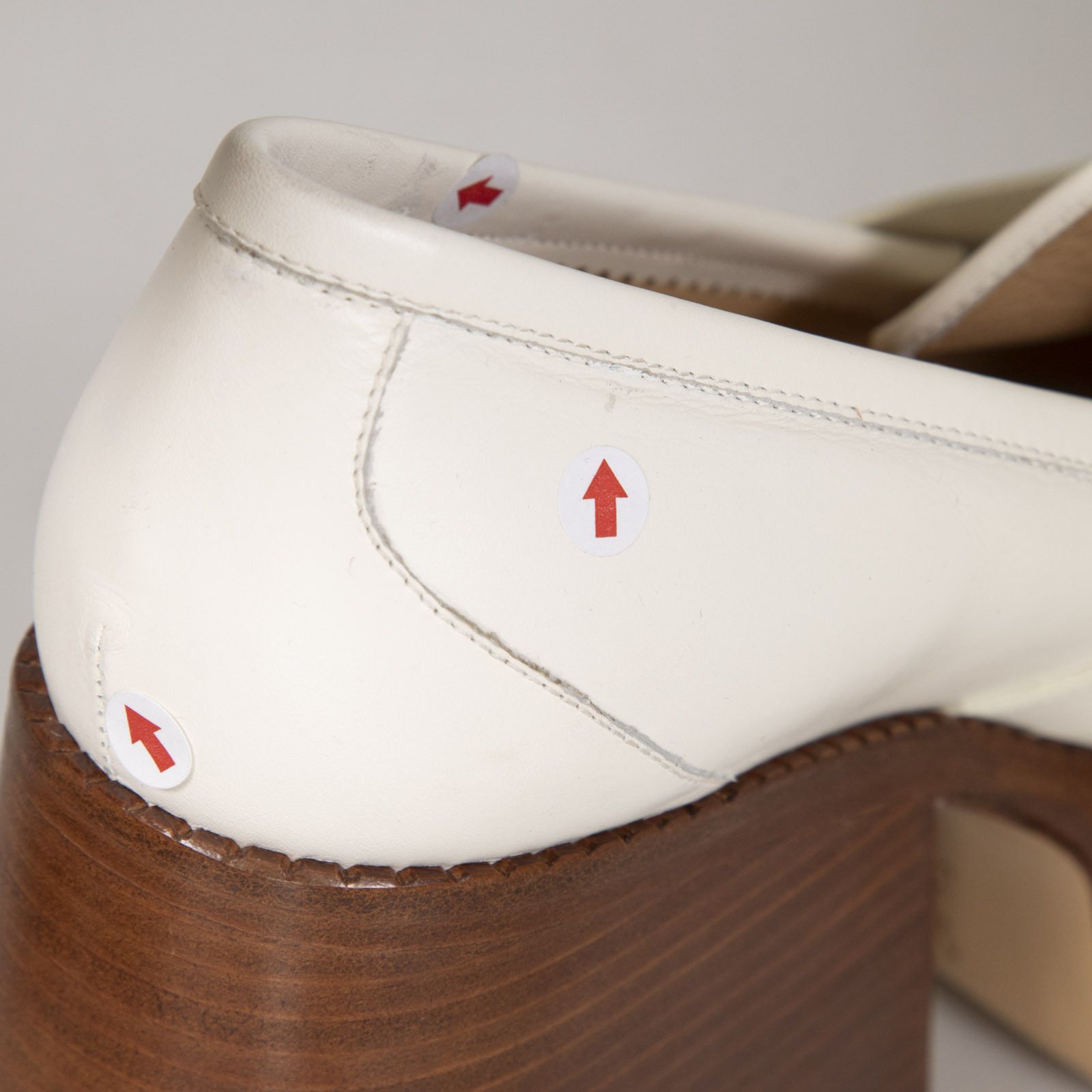 Gabriela Hearst White Leather Platform Loafers Size US 8.5 / IT 38.5 - 10 Thumbnail