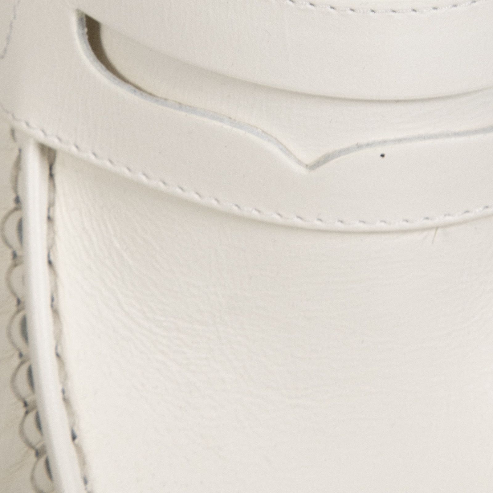 Gabriela Hearst White Leather Platform Loafers Size US 8.5 / IT 38.5 - 5 Thumbnail