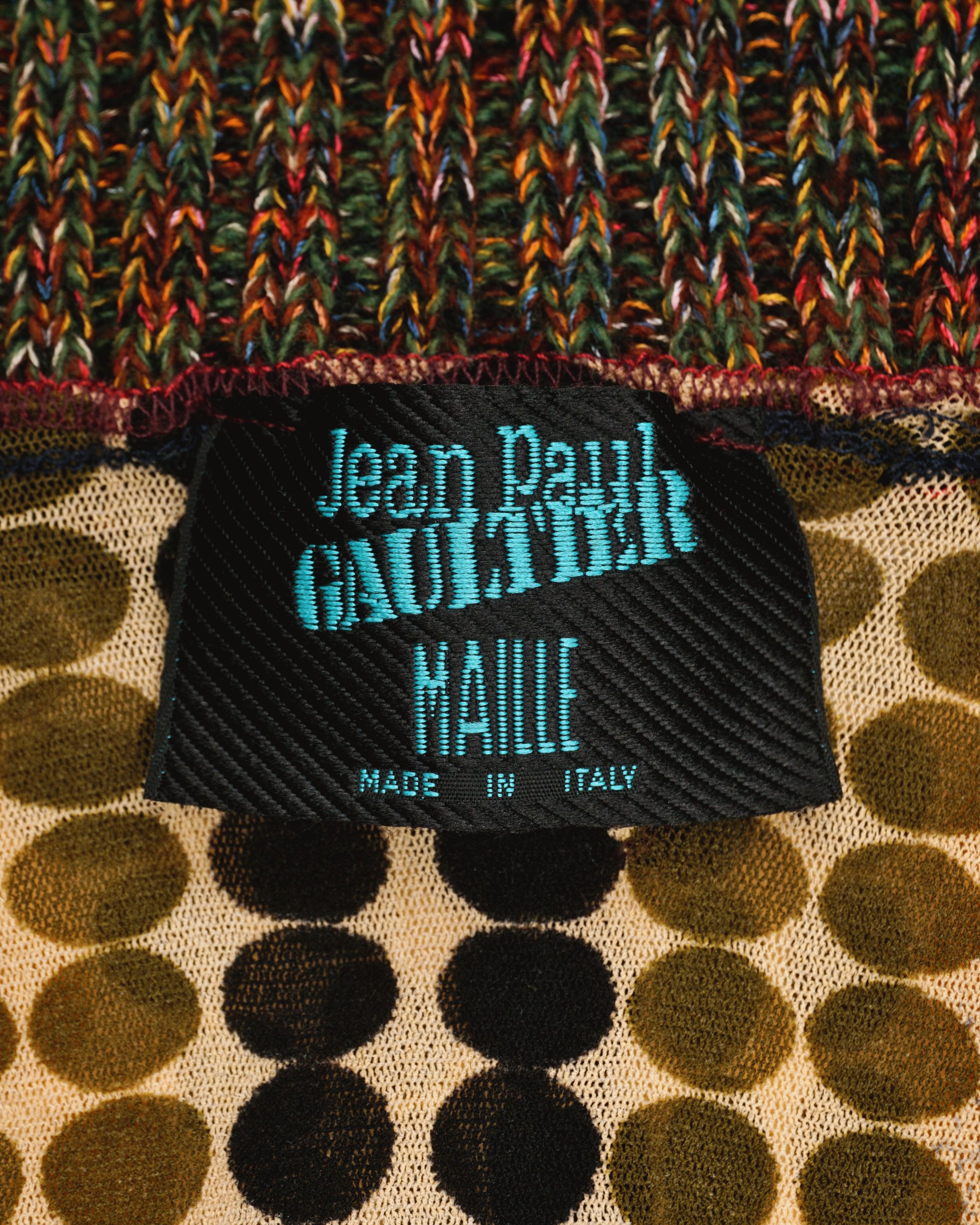 Jean Paul Gaultier AW95 `Cyberdot´ Vasarely-Print Mesh Turtleneck Longsleeve Size L / US 10 / IT 46 - 5 Thumbnail