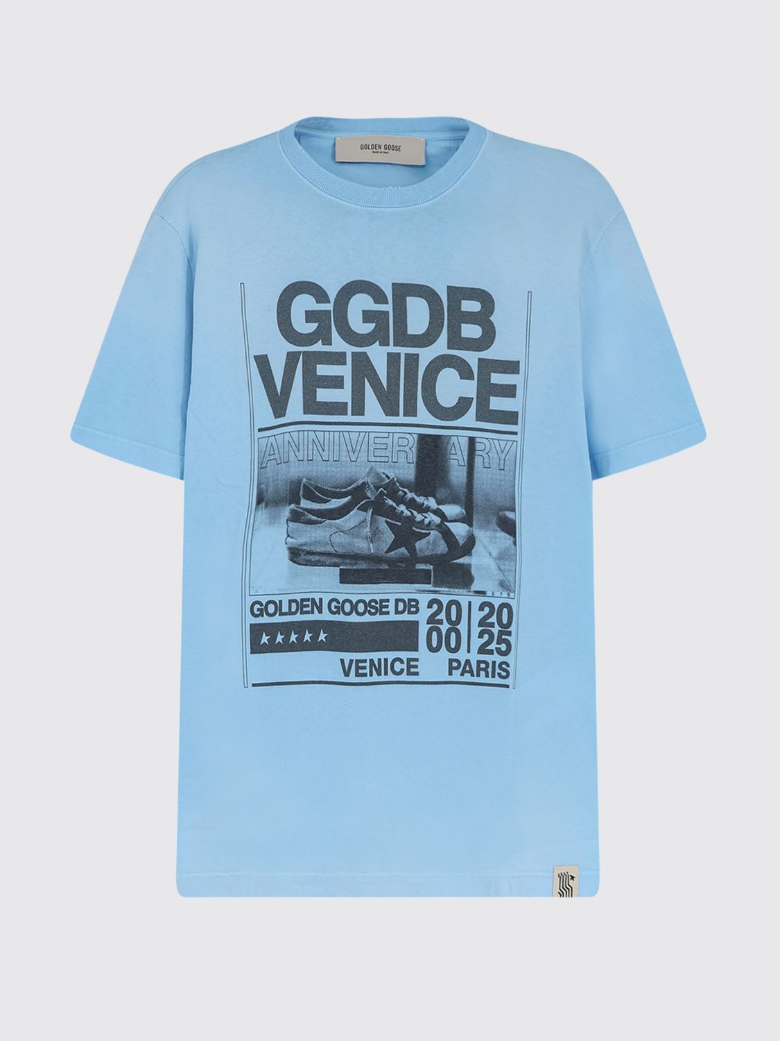 Golden Goose Golden Goose T-Shirt Men Gnawed Blue Size US S / EU 44-46 / 1 - 2 Thumbnail