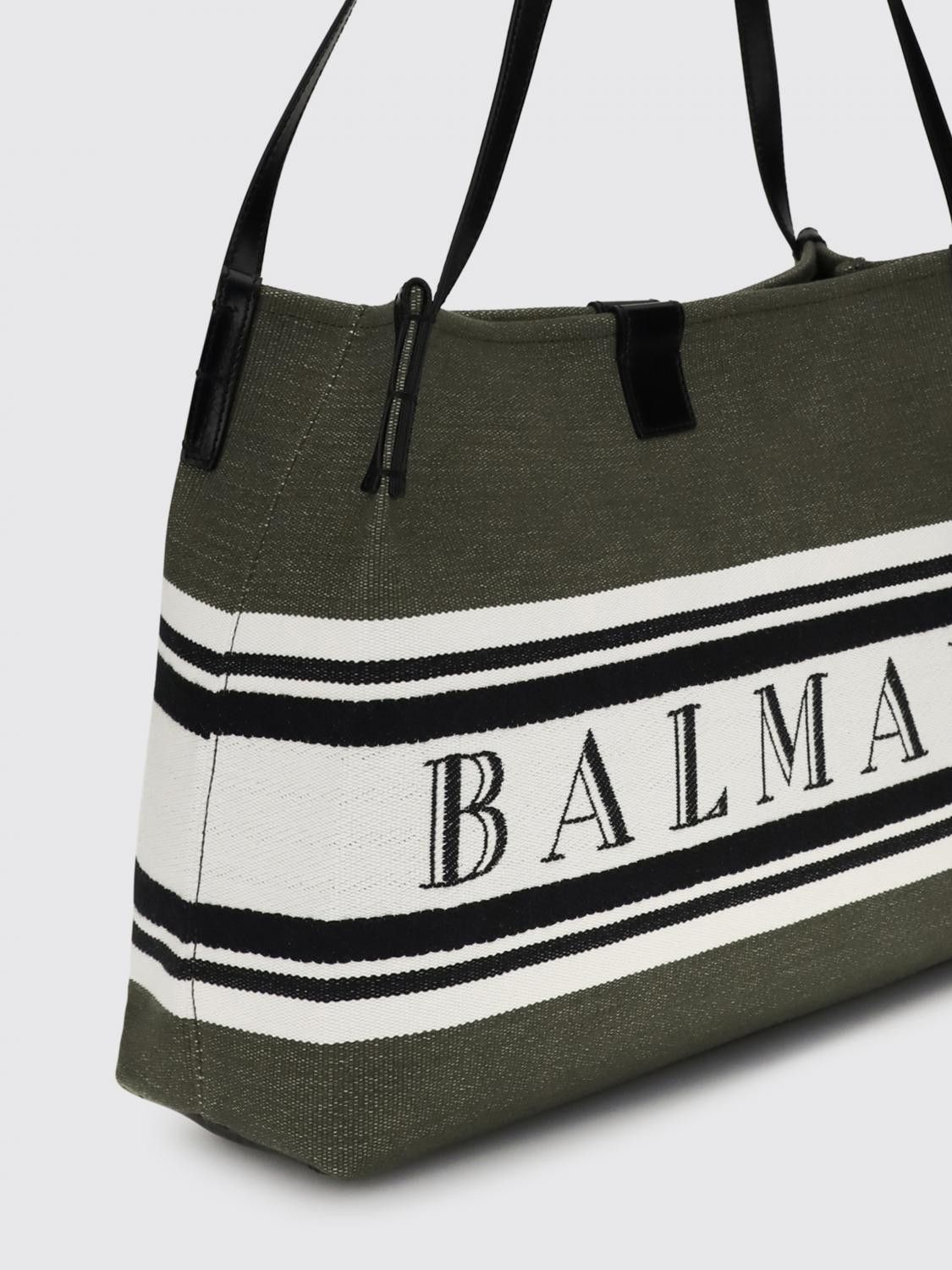Balmain Balmain Shoulder Bag Woman Olive Size ONE SIZE - 3 Thumbnail