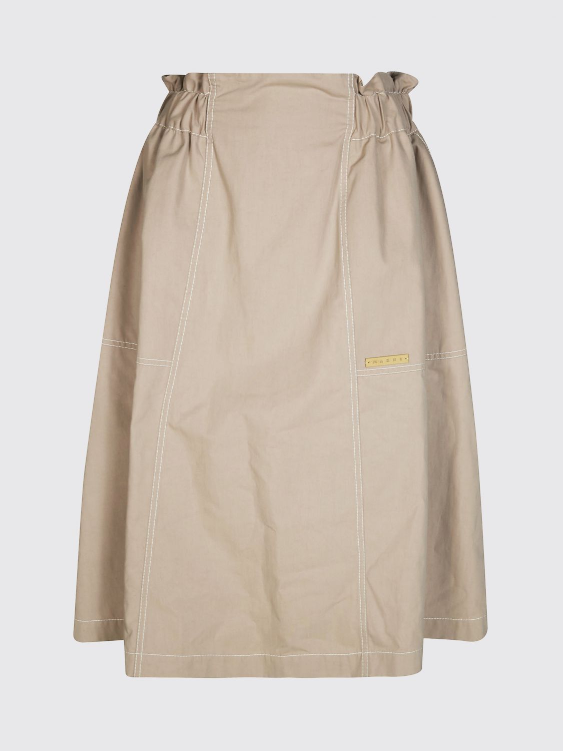 Marni Marni Skirt Woman Beige Size 28" / US 6 / IT 42 - 2 Thumbnail