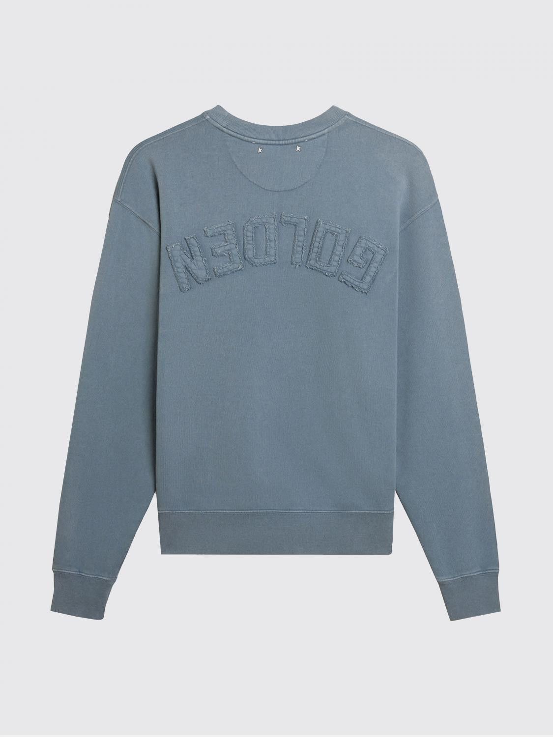 Golden Goose Golden Goose Sweatshirt Men Gnawed Blue Size US M / EU 48-50 / 2 - 3 Thumbnail