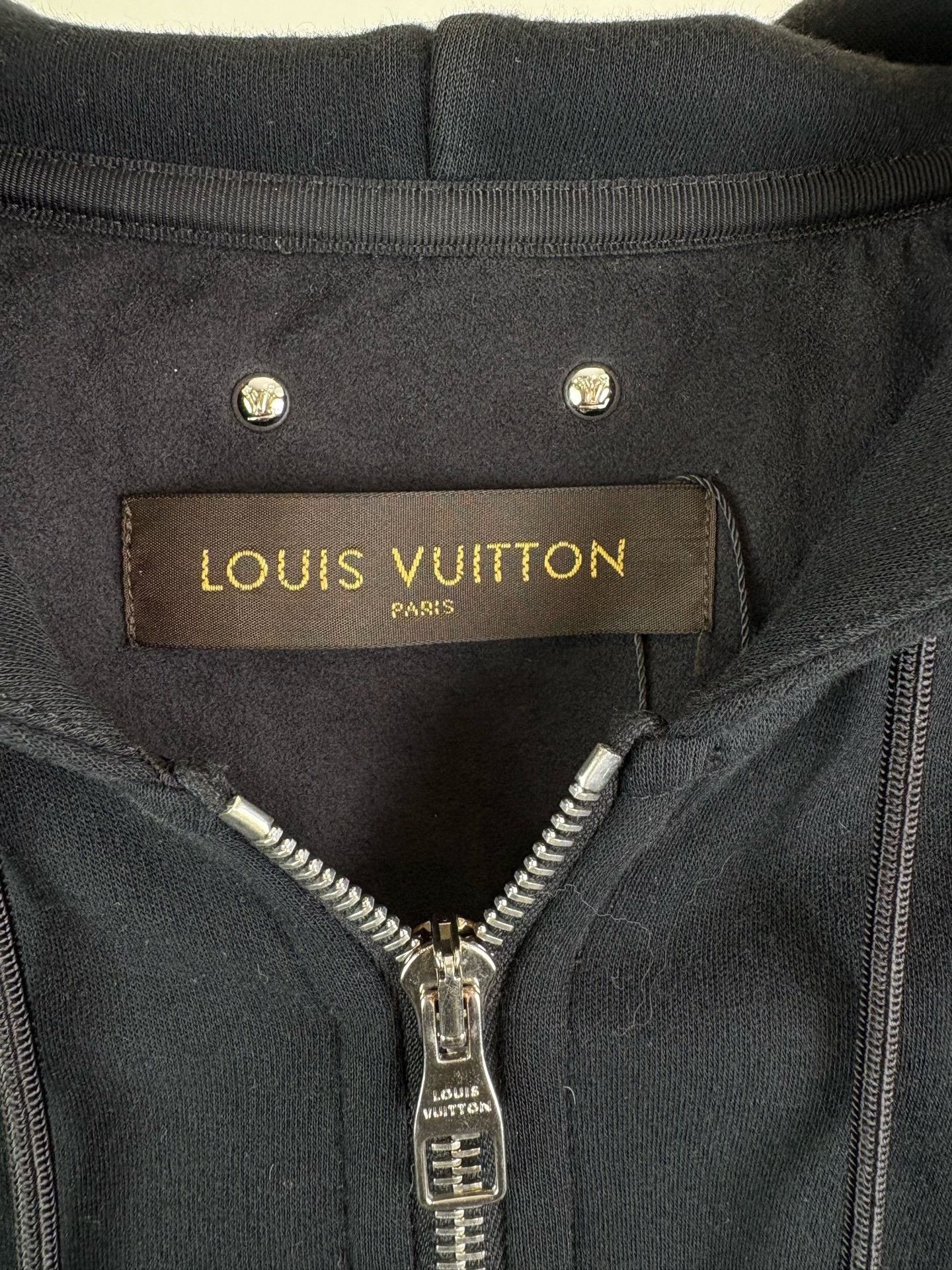 Louis Vuitton Louis Vuitton Black Zip Up Hoodie Size XXL Size US XXL / EU 58 / 5 - 4 Thumbnail