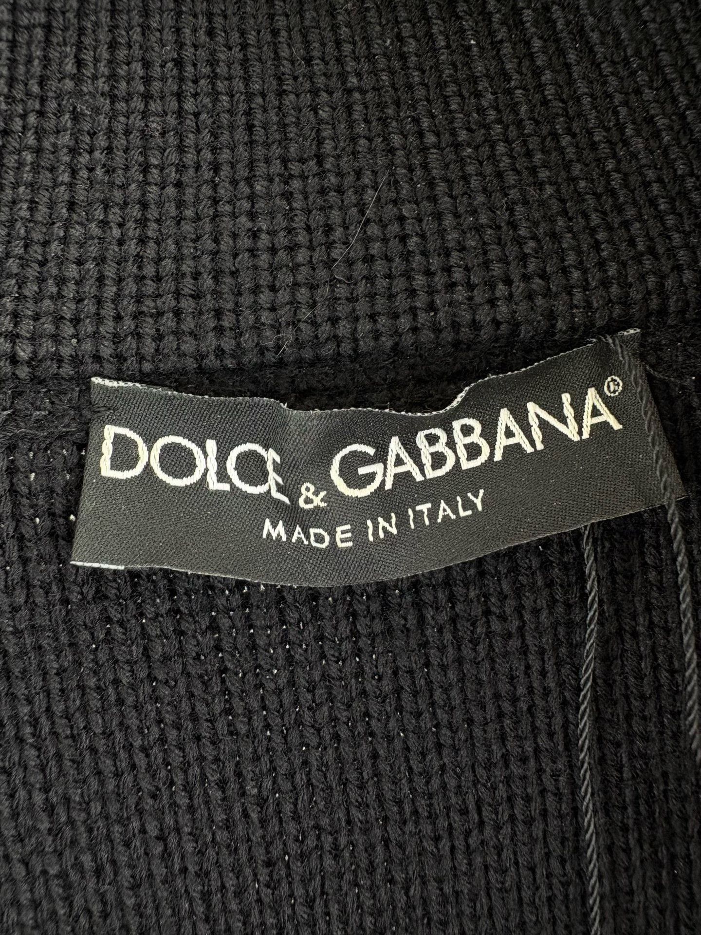 Dolce & Gabbana Dolce & Gabbana Virgin Wool Zip-Up Knit Jacket EU 46 Size US S / EU 44-46 / 1 - 5 Thumbnail