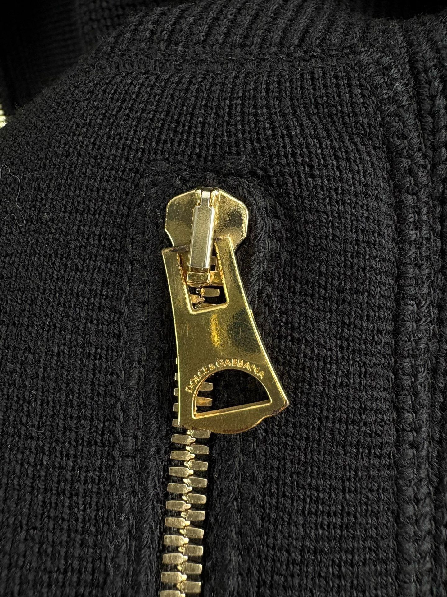Dolce & Gabbana Dolce & Gabbana Virgin Wool Zip-Up Knit Jacket EU 46 Size US S / EU 44-46 / 1 - 4 Thumbnail