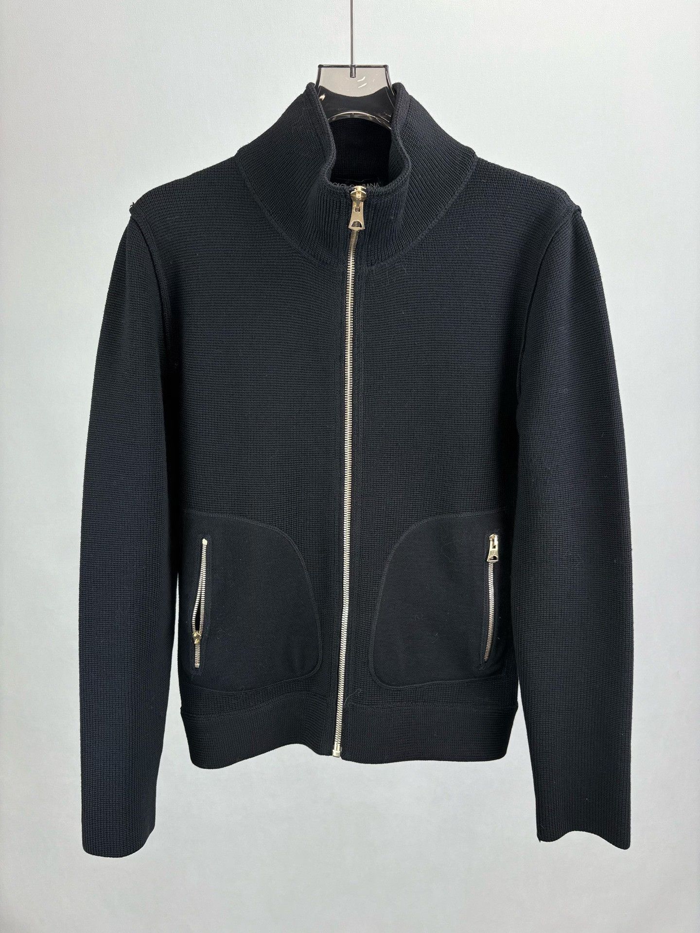Dolce & Gabbana Dolce & Gabbana Virgin Wool Zip-Up Knit Jacket EU 46 Size US S / EU 44-46 / 1 - 2 Thumbnail