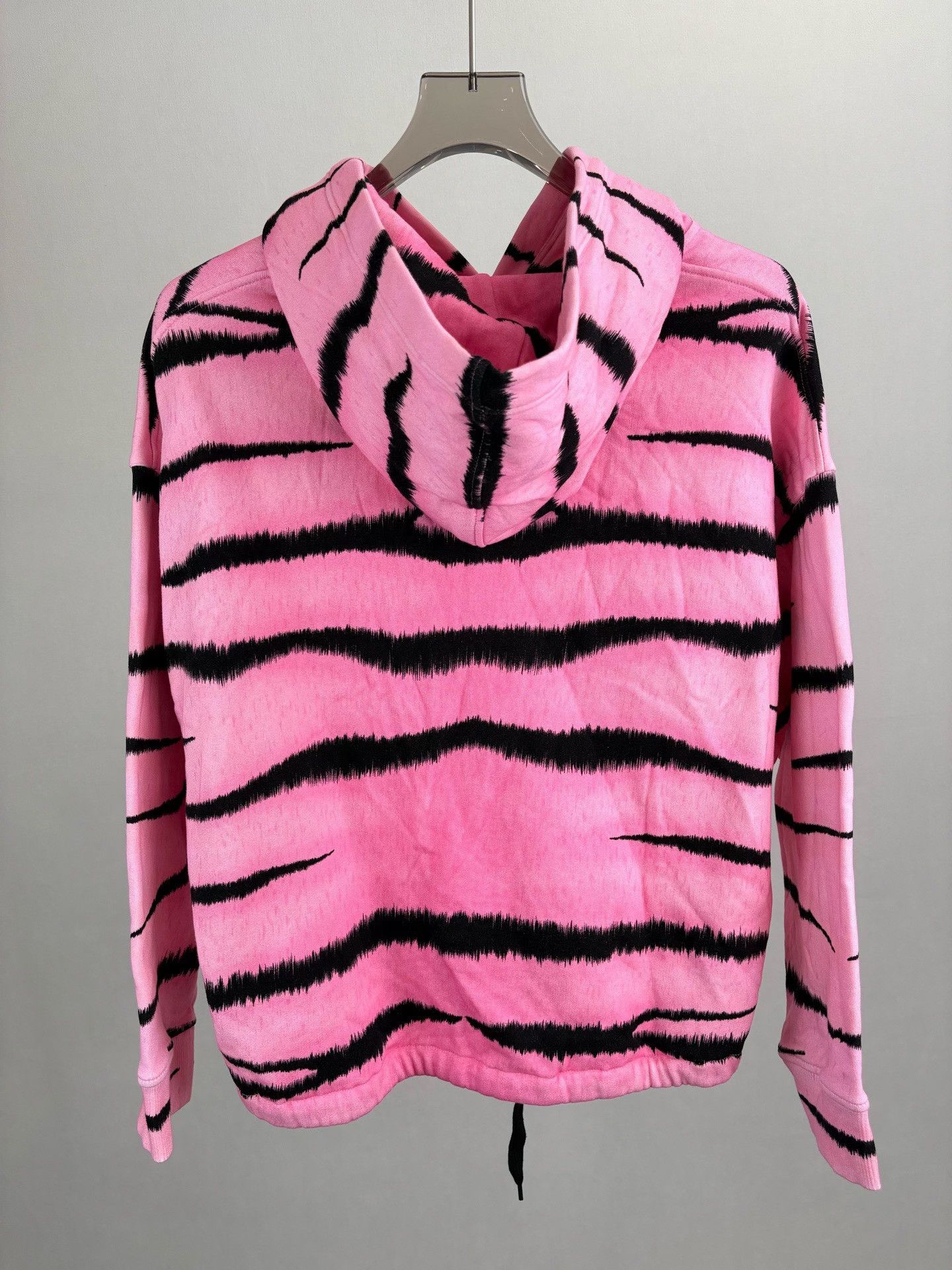 Valentino Valentino Pink Zebra Print Logo Hoodie Size L Size L / US 10 / IT 46 - 3 Thumbnail