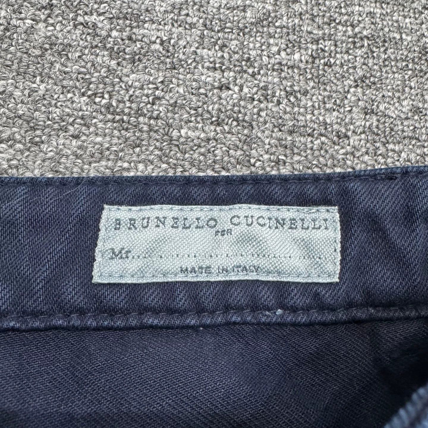 Brunello Cucinelli Brunello Cucinelli Leather Patch Denim Jeans 50 Size US 34 / EU 50 - 3 Thumbnail