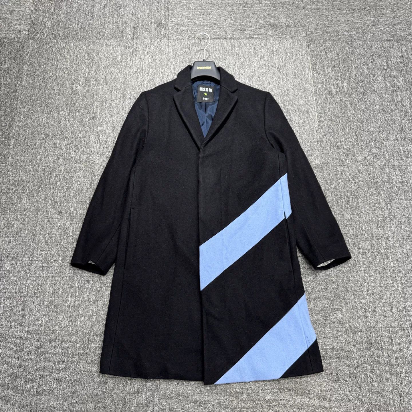MSGM MSGM Blue M Logo Wool Coat Size 46 Size US S / EU 44-46 / 1 - 2 Thumbnail