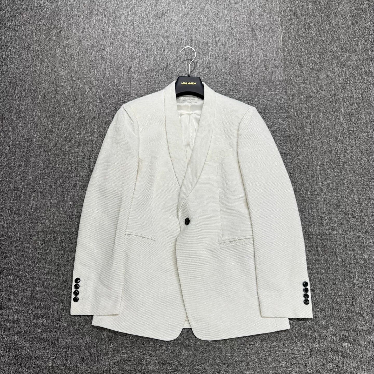 Dries Van Noten Dries Van Noten Textured Cotton Blazer 36R Size 36R - 2 Thumbnail