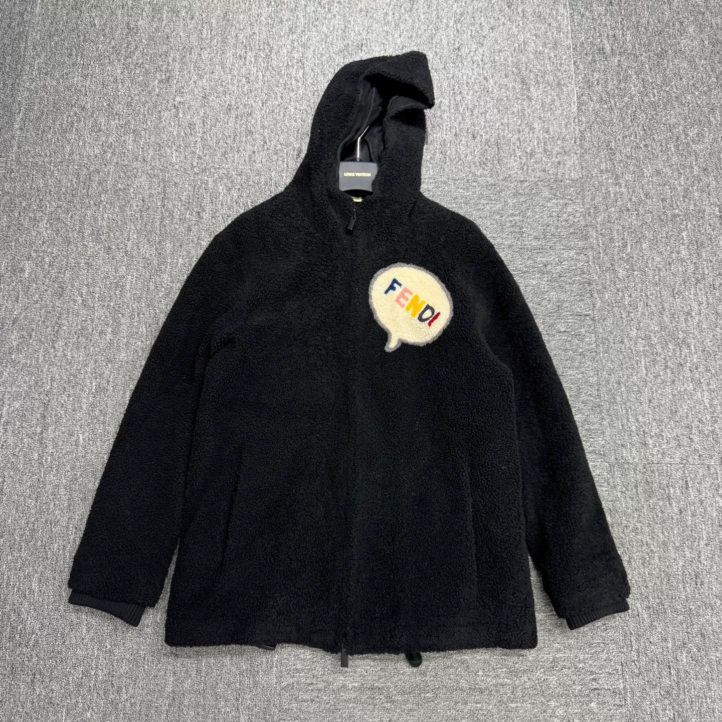 Fendi Fendi Speech Bubble Logo Hooded Jacket Size 48 Size US M / EU 48-50 / 2 - 2 Thumbnail