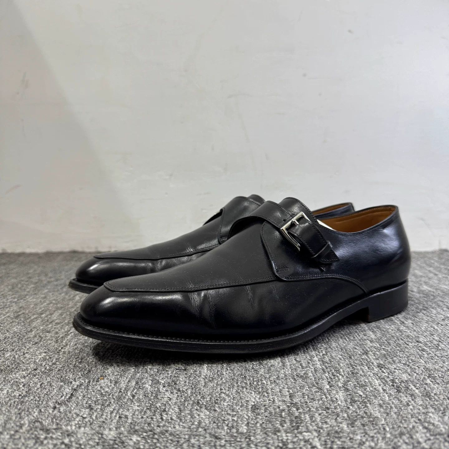 John Lobb John Lobb Black Leather Monk Strap Shoes UK 9 Size US 10 / EU 43 - 2 Thumbnail