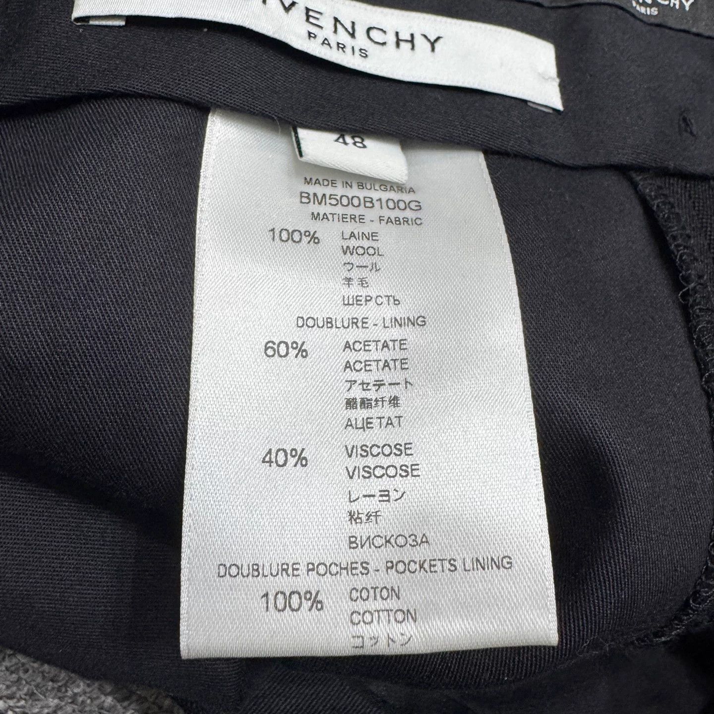 Givenchy Givenchy Silver Button Wool Trousers 48 Size US 32 / EU 48 - 4 Thumbnail