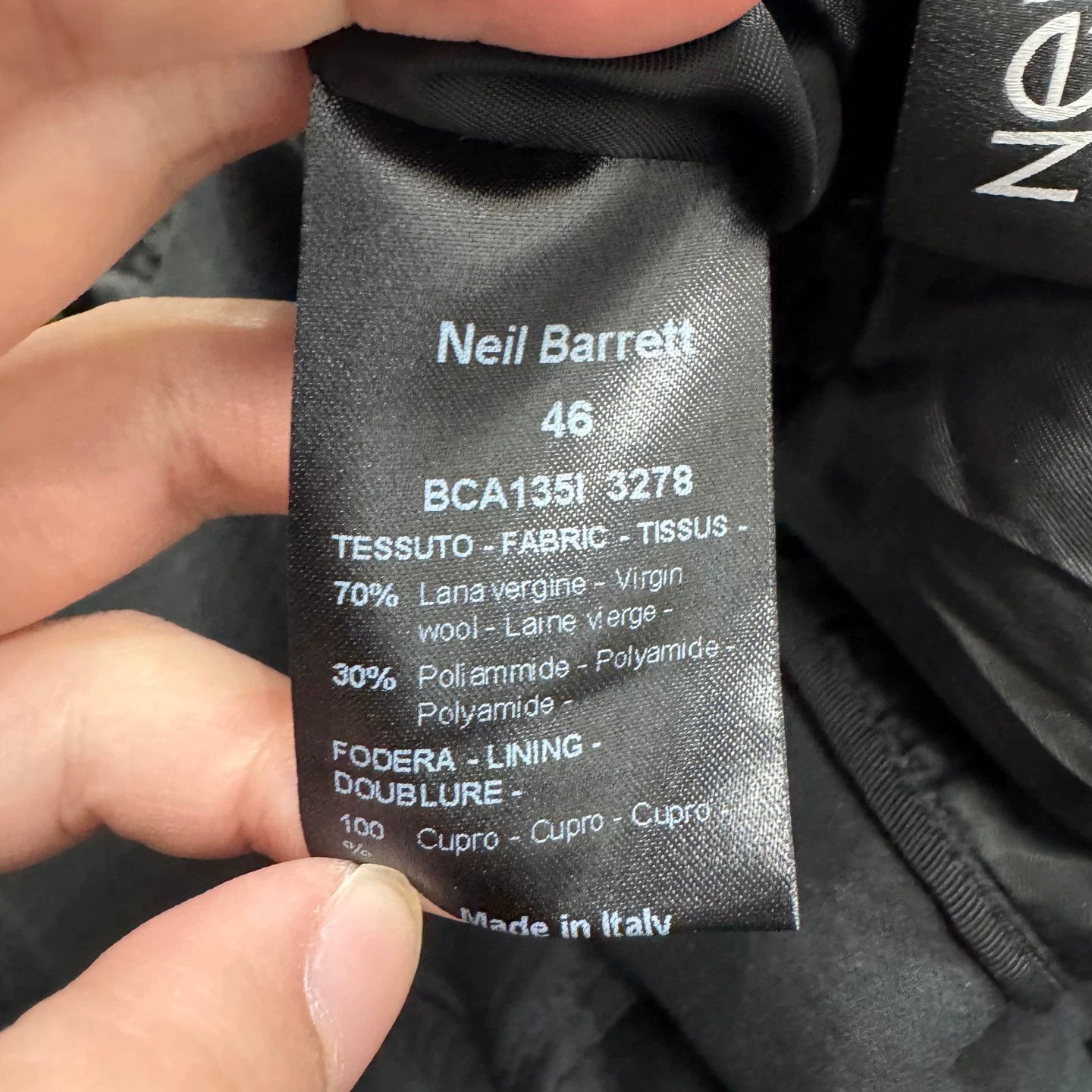 Neil Barrett Neil Barrett Pixel Houndstooth Wool Coat 46 Size US S / EU 44-46 / 1 - 5 Thumbnail
