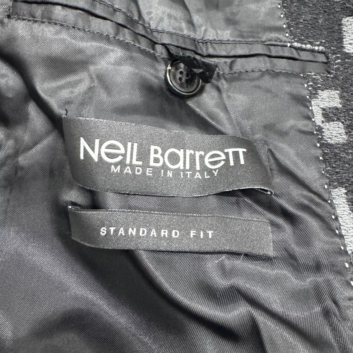 Neil Barrett Neil Barrett Pixel Houndstooth Wool Coat 46 Size US S / EU 44-46 / 1 - 4 Thumbnail
