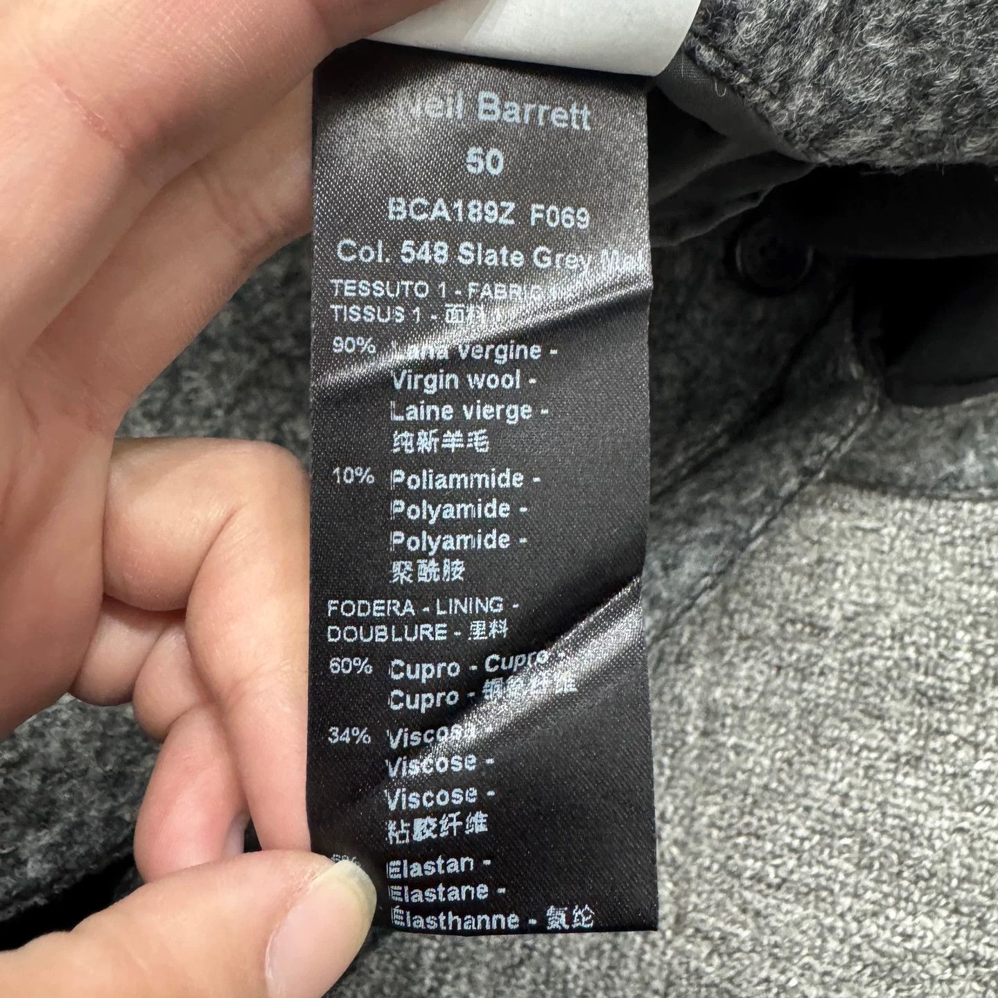 Neil Barrett Neil Barrett Slate Grey Wool Coat Size 50 Size US M / EU 48-50 / 2 - 5 Thumbnail
