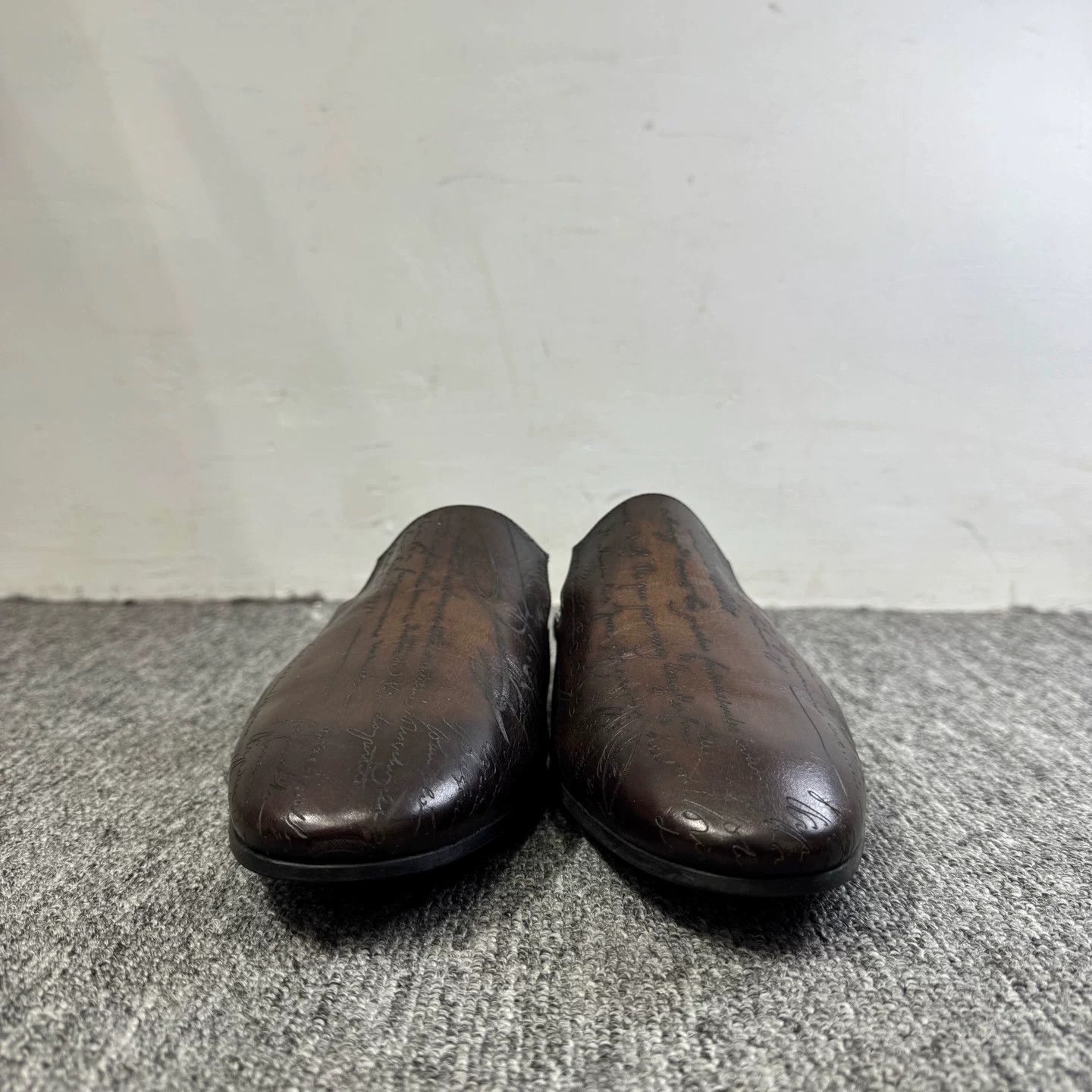 Berluti Berluti Scritto Leather Mules Size 7 Size US 8 / EU 41 - 3 Thumbnail