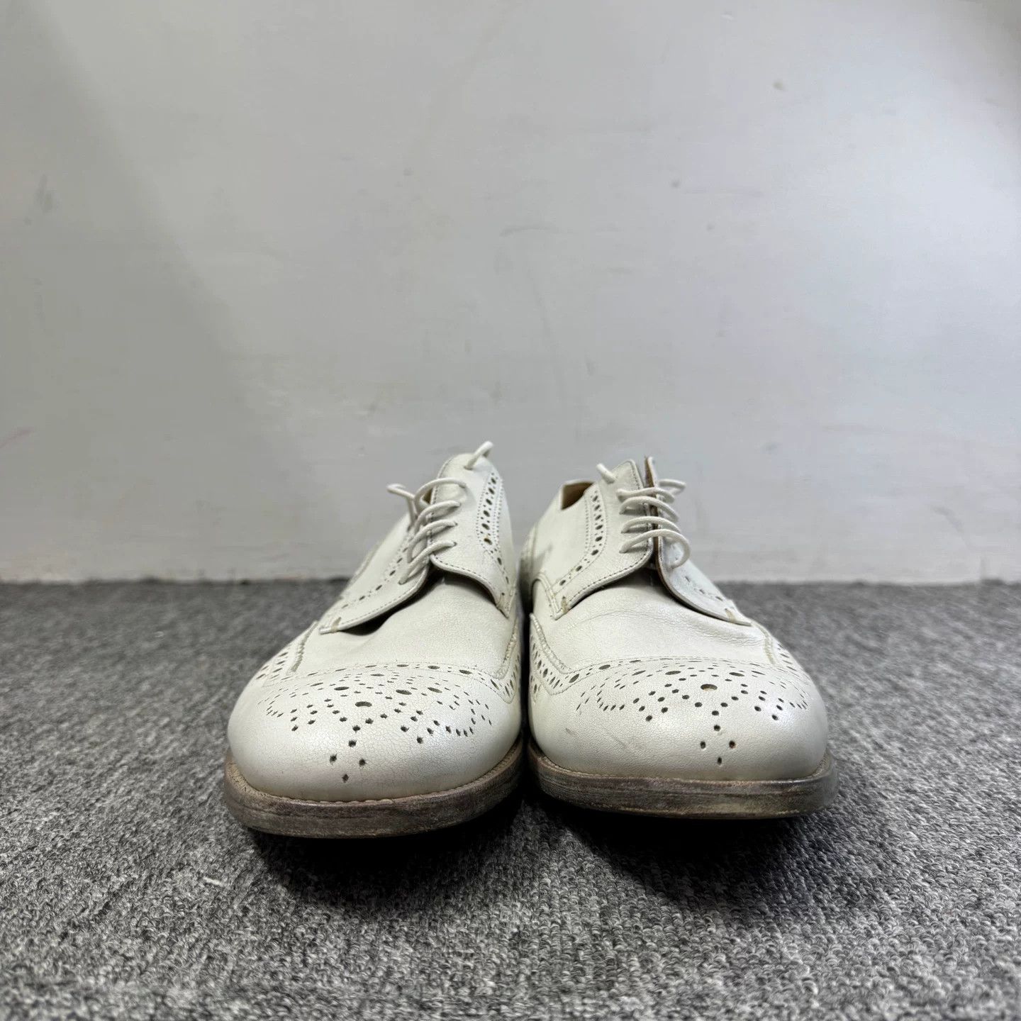 Prada Prada White Leather Brogue Shoes UK 6.5 Size US 7.5 / EU 40-41 - 3 Thumbnail