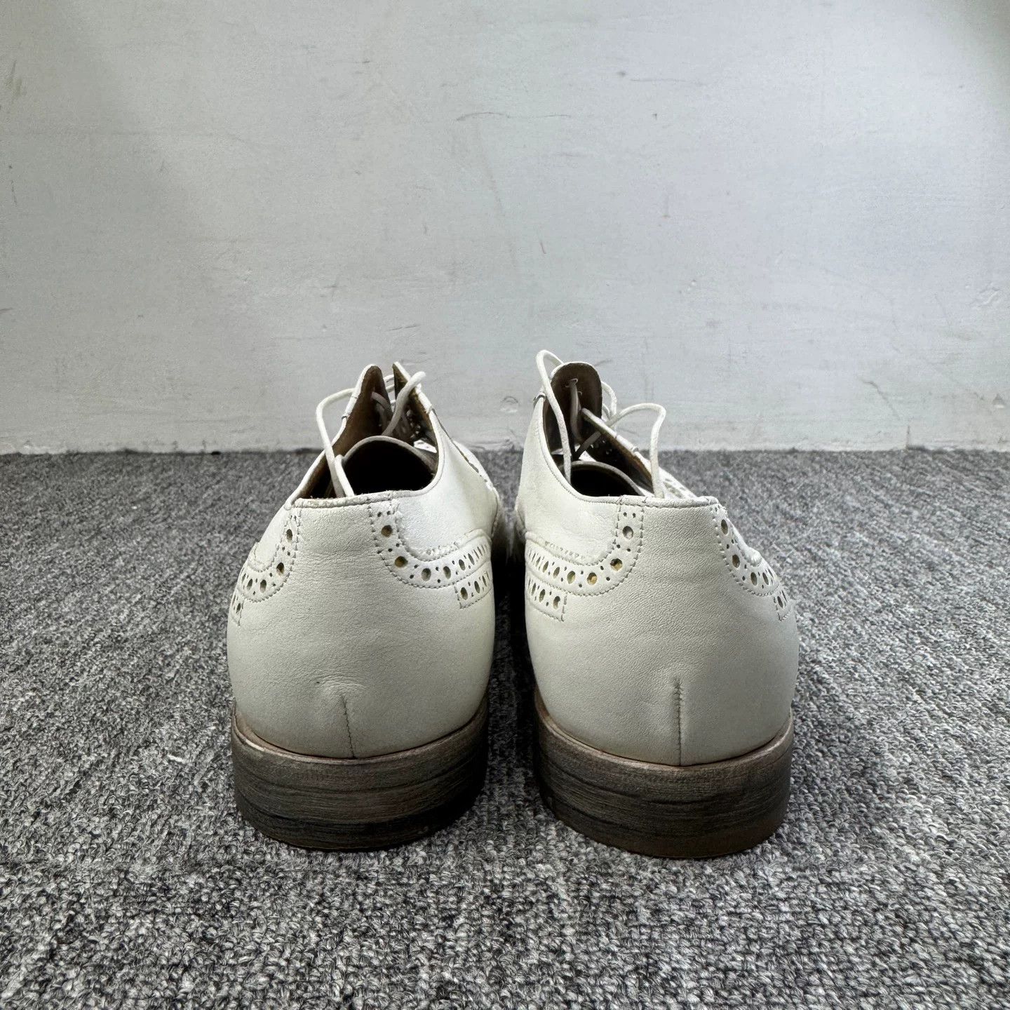 Prada Prada White Leather Brogue Shoes UK 6.5 Size US 7.5 / EU 40-41 - 4 Thumbnail