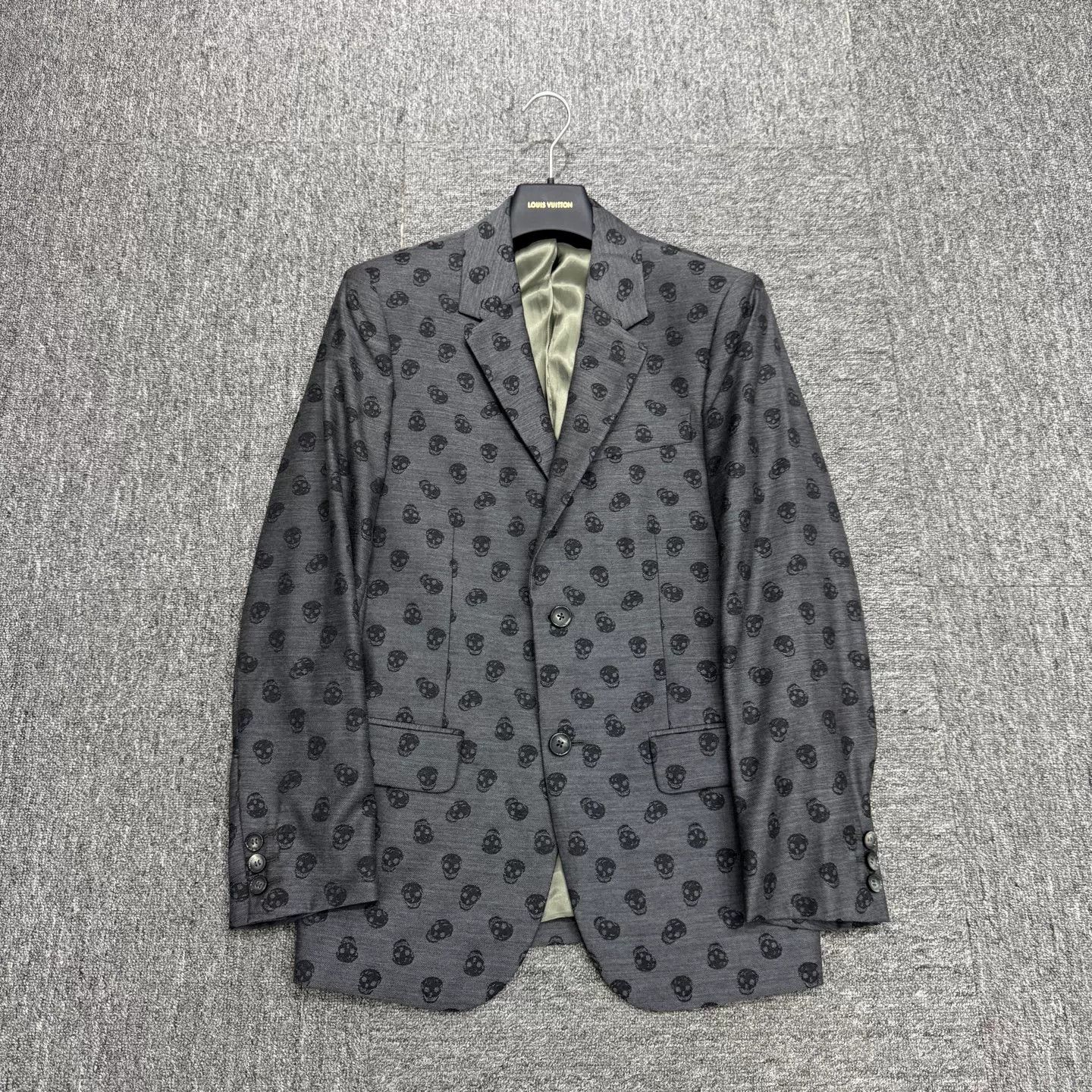 Alexander McQueen Alexander McQueen Skull Print Wool Blazer 44 Size 34R - 2 Thumbnail