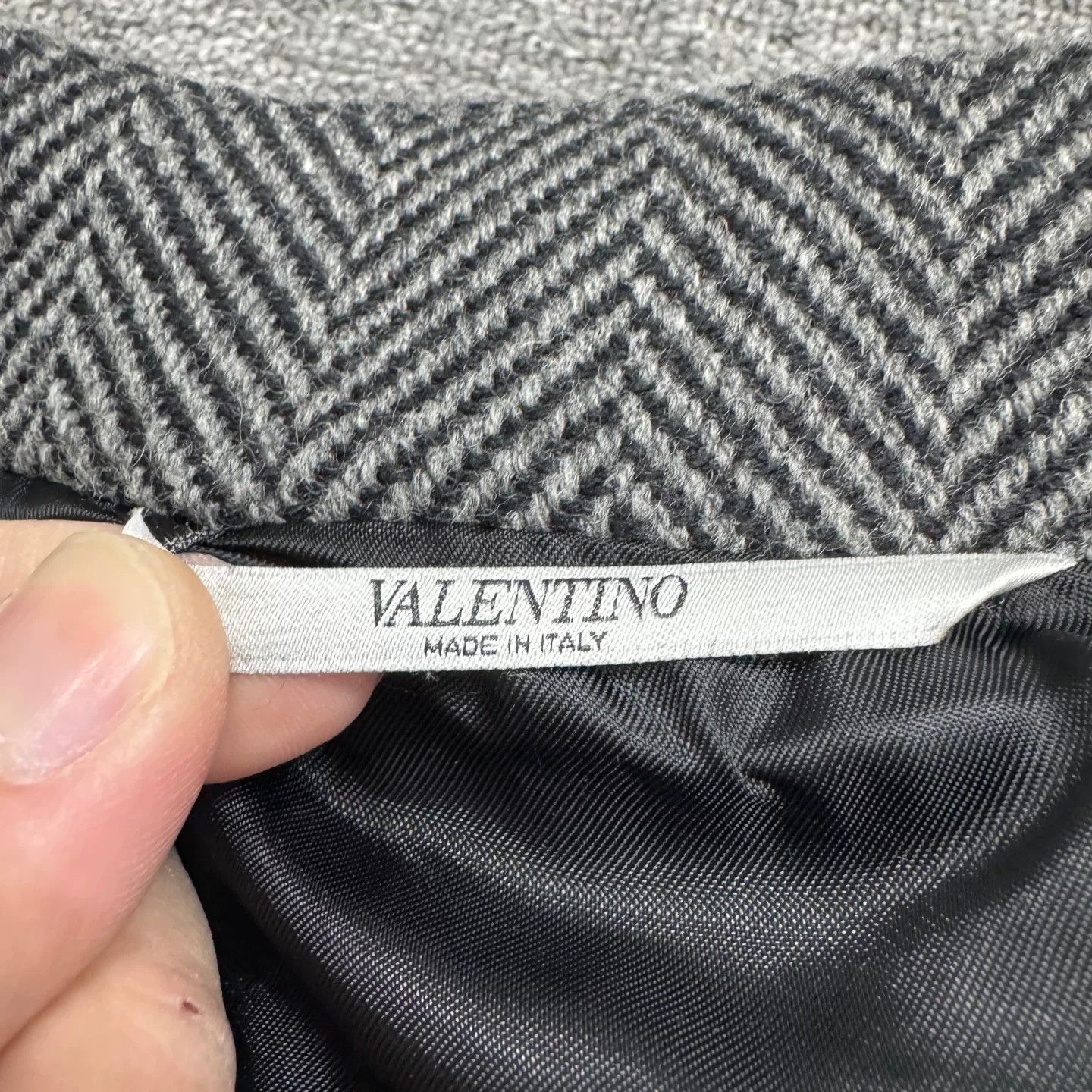 Valentino Valentino Herringbone Wool Coat Size M Size US M / EU 48-50 / 2 - 3 Thumbnail