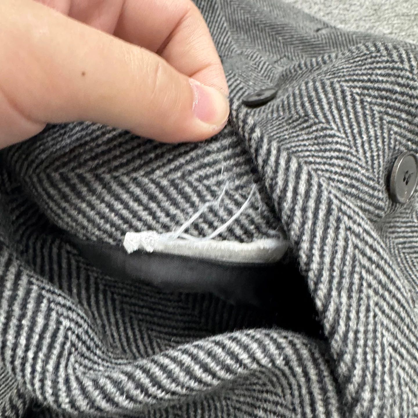 Valentino Valentino Herringbone Wool Coat Size M Size US M / EU 48-50 / 2 - 4 Thumbnail
