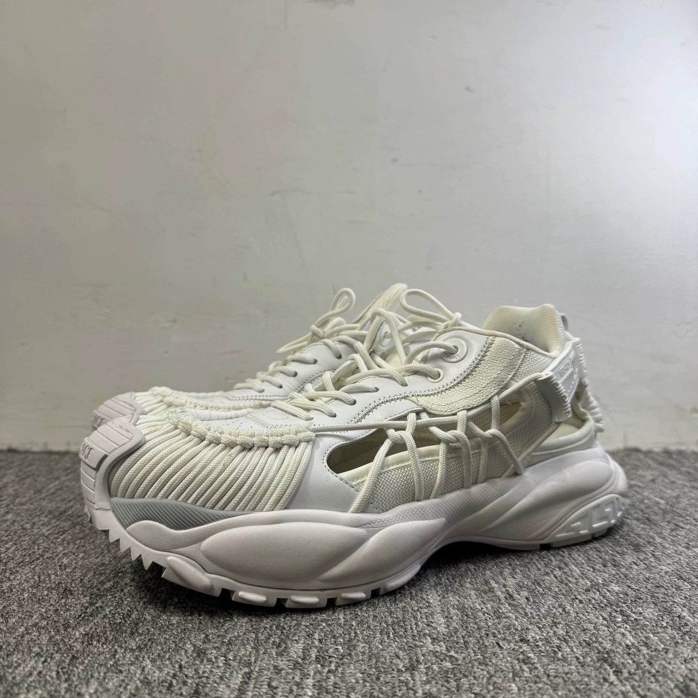 Versace Versace White Cut-Out Chunky Sneakers 44 Size US 11 / EU 44 - 2 Thumbnail