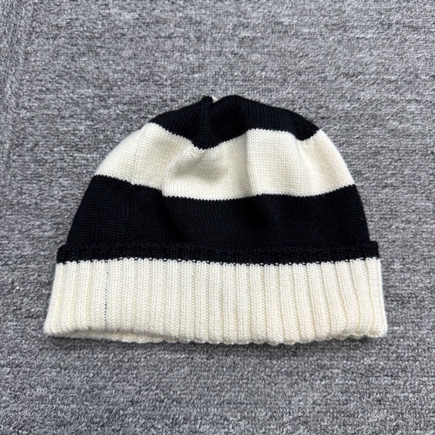 Saint Laurent Paris Saint Laurent Striped Wool Knit Beanie M Size ONE SIZE - 4 Thumbnail