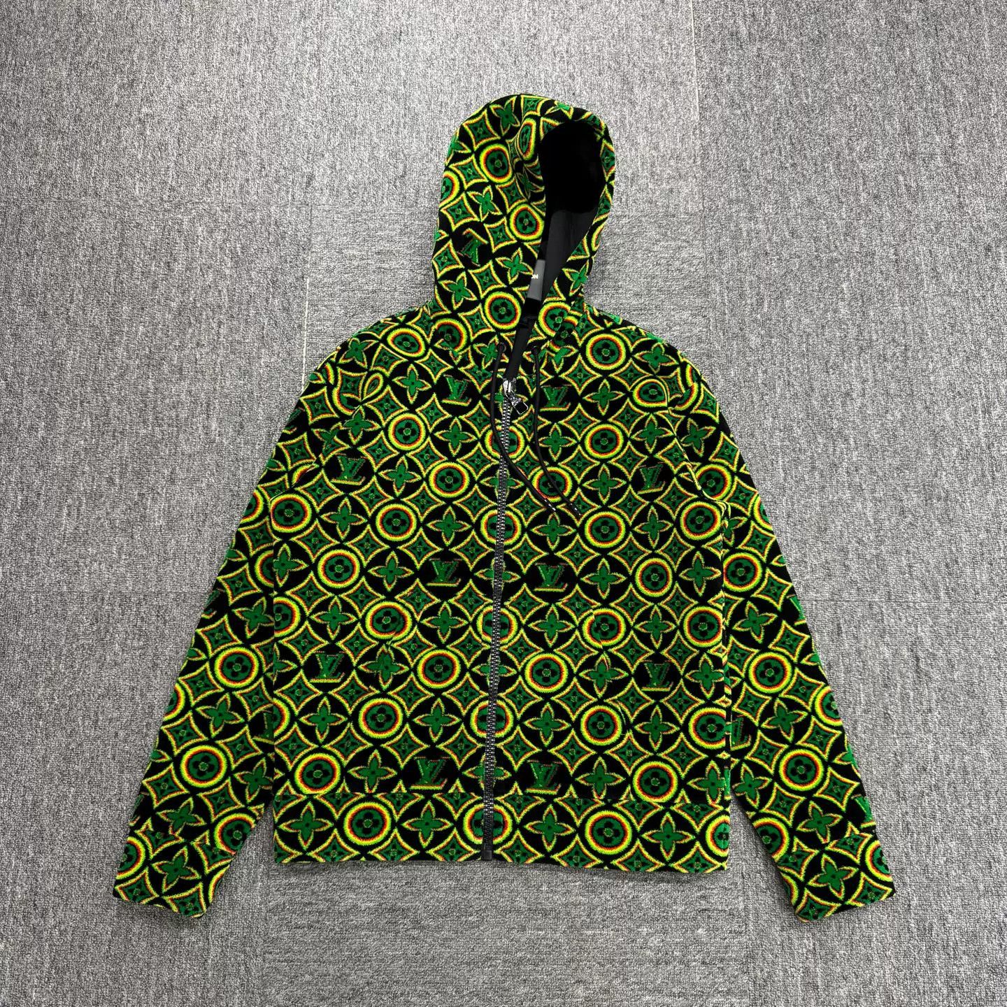 Louis Vuitton Louis Vuitton Flocked Monogram Zip Hoodie S Size US S / EU 44-46 / 1 - 2 Thumbnail