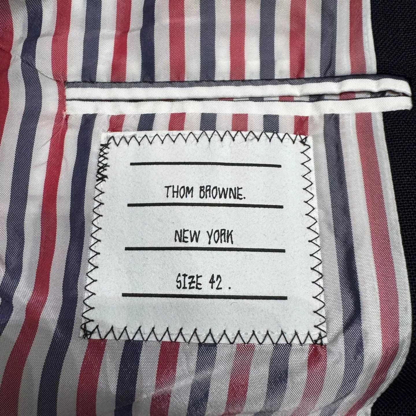 Thom Browne Thom Browne Contrast Stitch Wool Jacket 42 Size M / US 6-8 / IT 42-44 - 3 Thumbnail