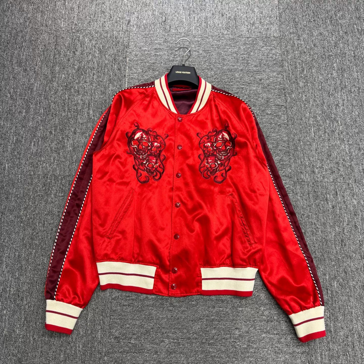 Alexander McQueen Alexander McQueen Embroidered Skull Silk Bomber Jacket 48 Size US M / EU 48-50 / 2 - 2 Thumbnail