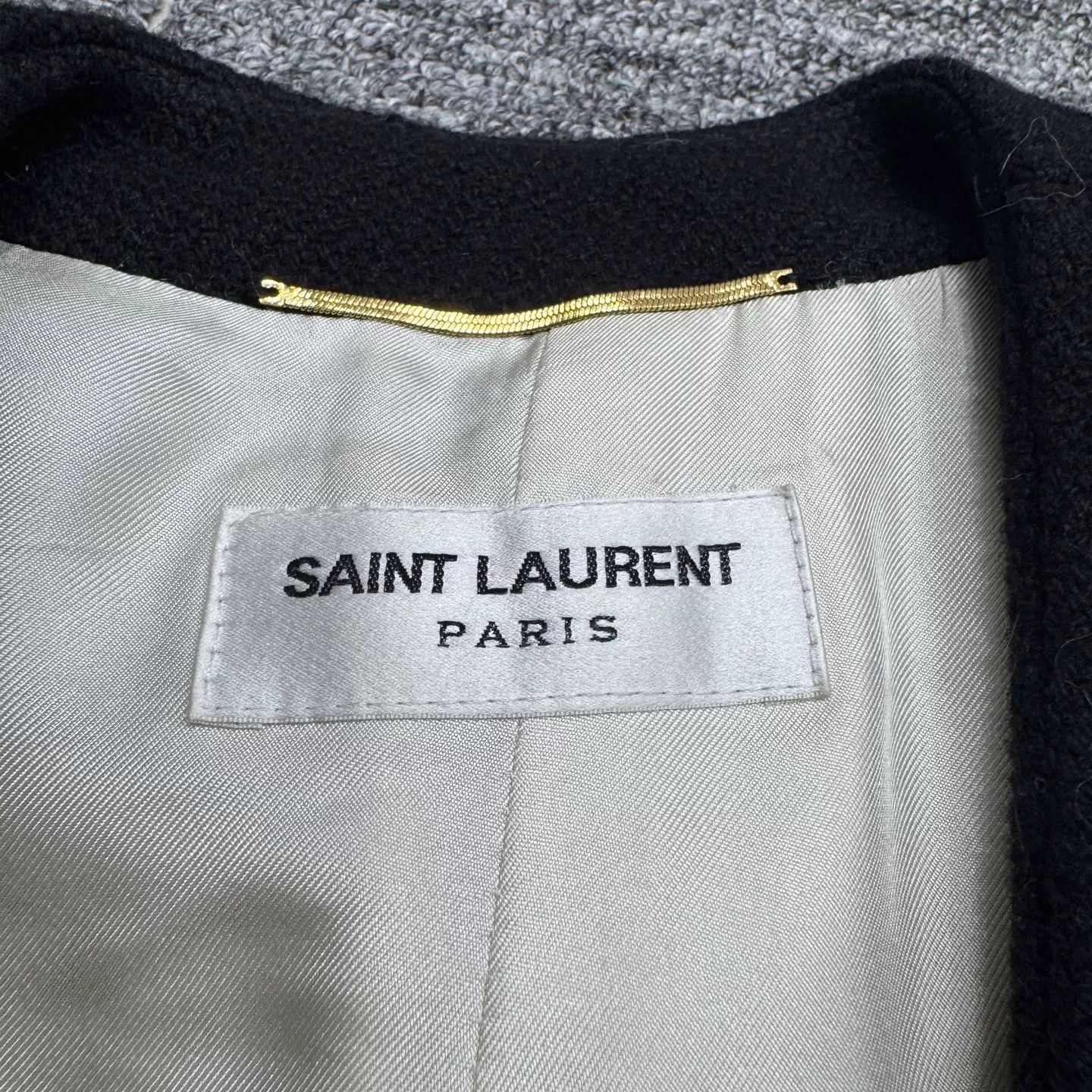 Saint Laurent Paris Saint Laurent Tweed Trimmed Jacket Size 34 Size XS / US 0-2 / IT 36-38 - 3 Thumbnail
