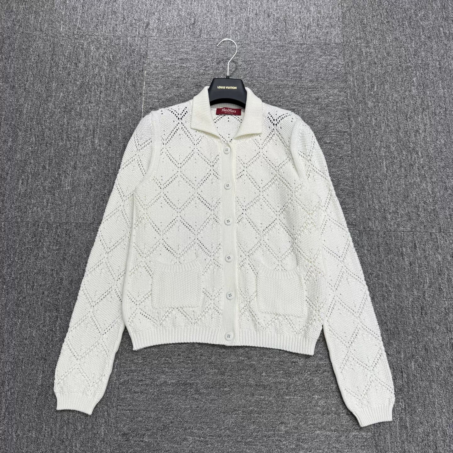 Max Mara Max Mara Studio Open-Knit Cotton Cardigan Size M Size M / US 6-8 / IT 42-44 - 2 Thumbnail