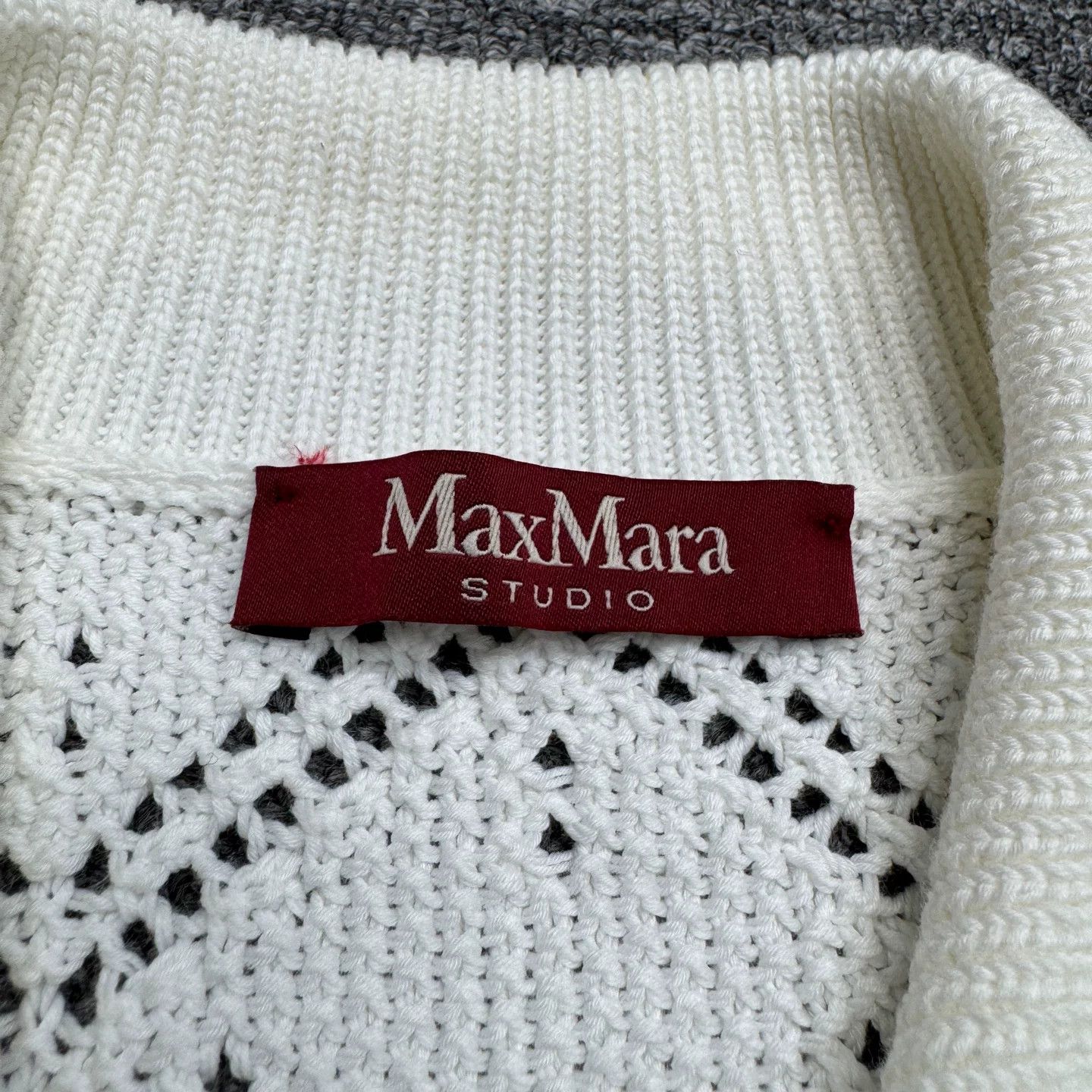 Max Mara Max Mara Studio Open-Knit Cotton Cardigan Size M Size M / US 6-8 / IT 42-44 - 4 Thumbnail