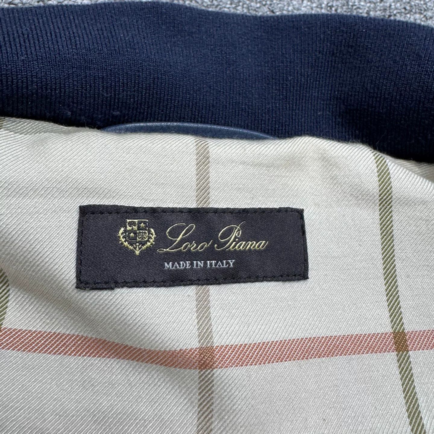 Loro Piana Loro Piana Blue Calfskin Bomber Jacket M Size US M / EU 48-50 / 2 - 3 Thumbnail
