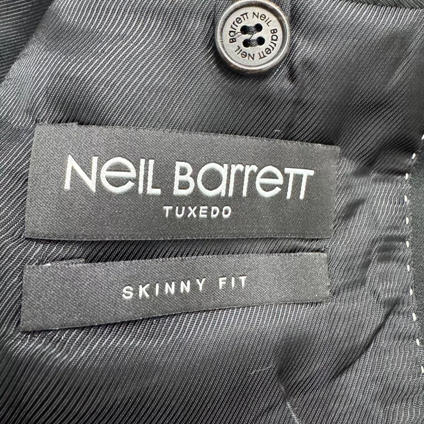 Neil Barrett Neil Barrett Wool Double Breasted Tuxedo Blazer 36R Size 36R - 3 Thumbnail