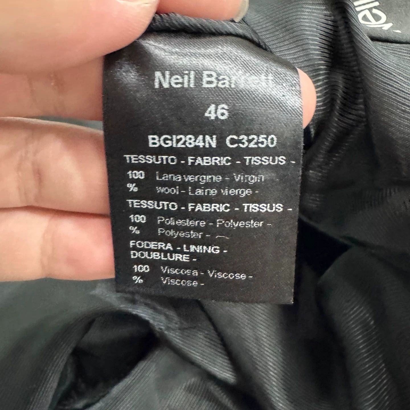 Neil Barrett Neil Barrett Wool Double Breasted Tuxedo Blazer 36R Size 36R - 4 Thumbnail