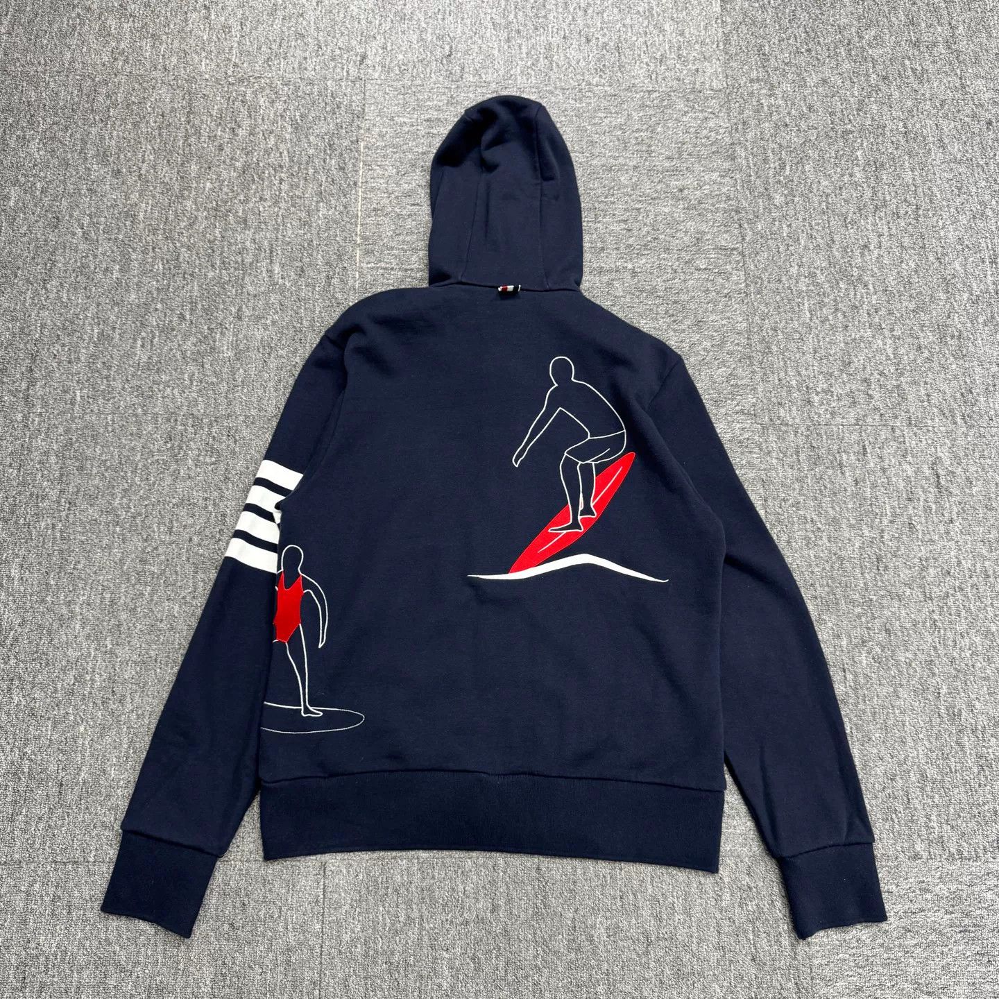 Thom Browne Thom Browne Surfing Embroidered Zip Hoodie 2 Size US M / EU 48-50 / 2 - 5 Thumbnail
