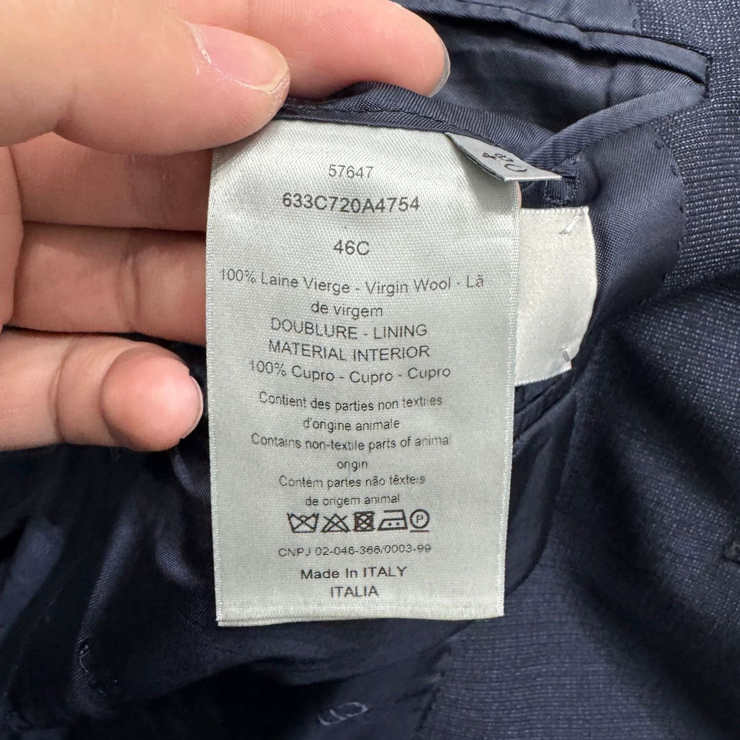 Dior Dior Virgin Wool Blazer 36R Size 36R - 4 Thumbnail