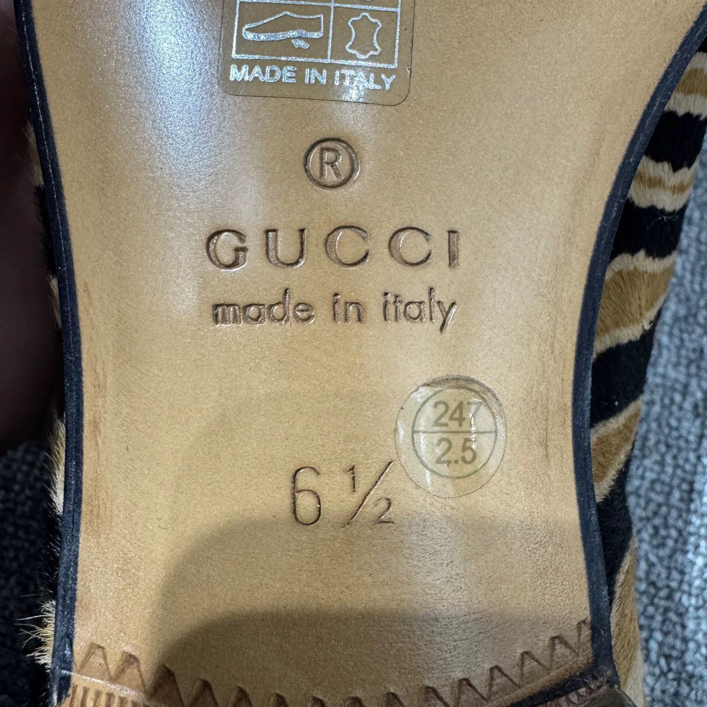 Gucci Gucci Tiger Print Pony Hair Loafers US 6.5 Size US 6.5 / EU 39-40 - 6 Thumbnail