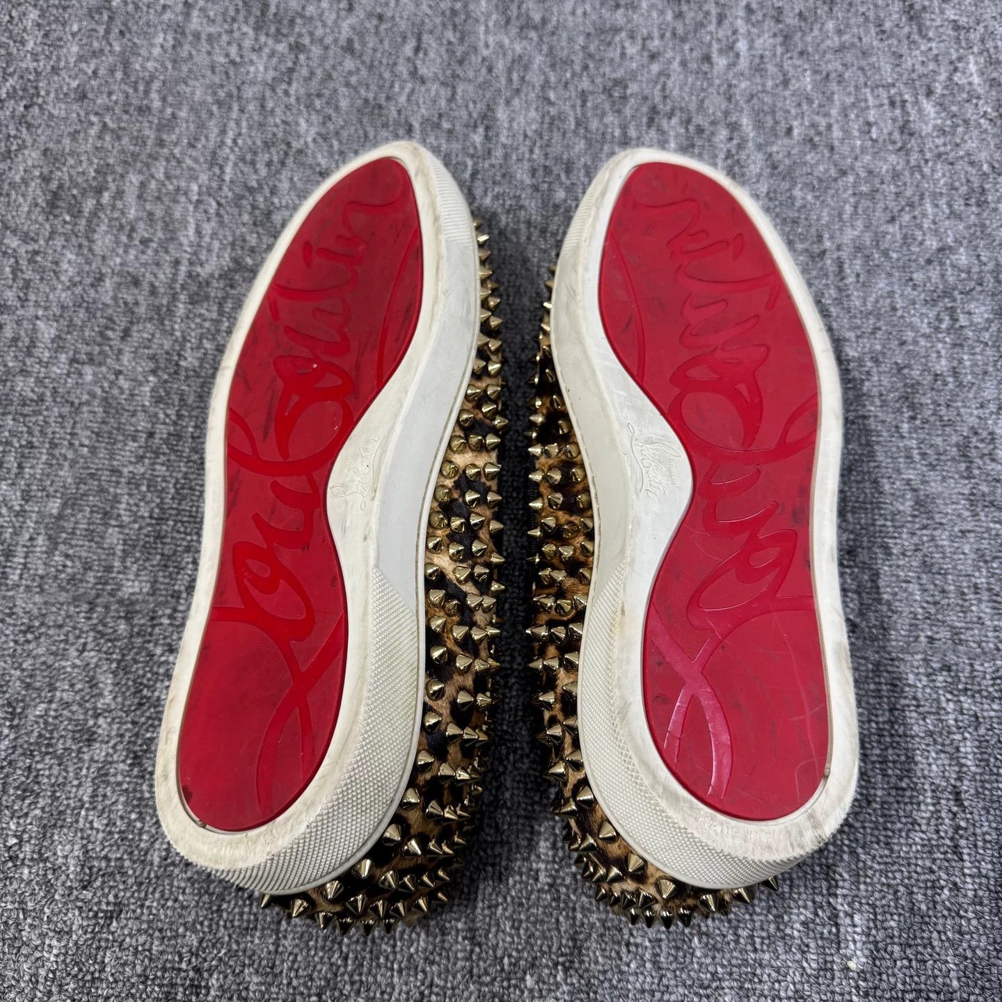 Christian Louboutin Christian Louboutin Studded Leopard Slip-ons EU 40 Size US 7 / EU 40 - 5 Thumbnail