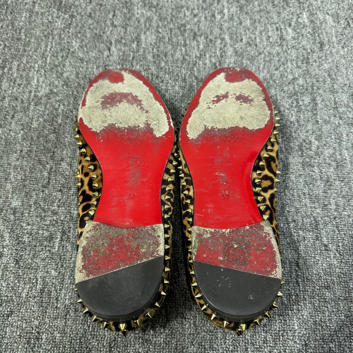 Christian Louboutin Christian Louboutin Leopard Studded Loafers EU 40 Size US 7 / EU 40 - 5 Thumbnail