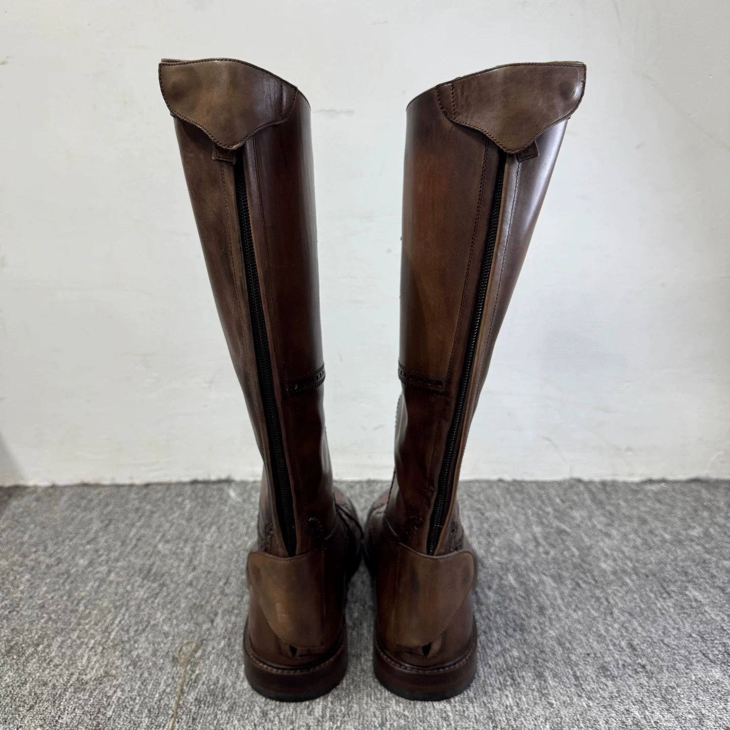 Gucci Gucci Brown Leather Tall Lace-Up Boots 7 Size US 7 / EU 40 - 4 Thumbnail