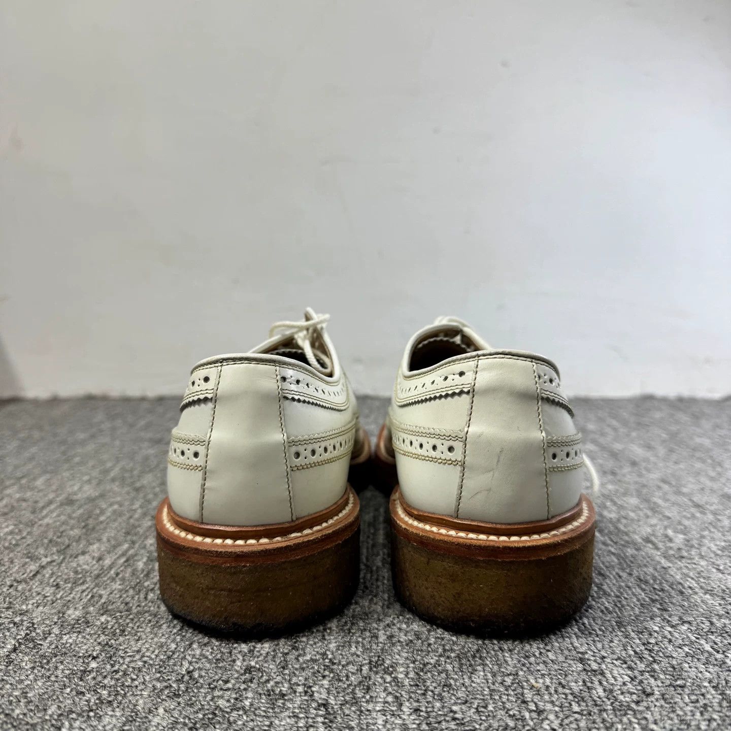 Bape A Bathing Ape x Regal White Leather Brogue Shoes US 6.5 Size US 6.5 / EU 39-40 - 4 Thumbnail