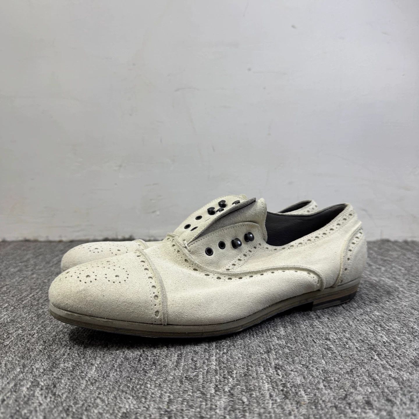 Andrea Pompilio Andrea Pompilio Suede Brogue Shoes EU 40 Size US 7 / EU 40 - 2 Thumbnail
