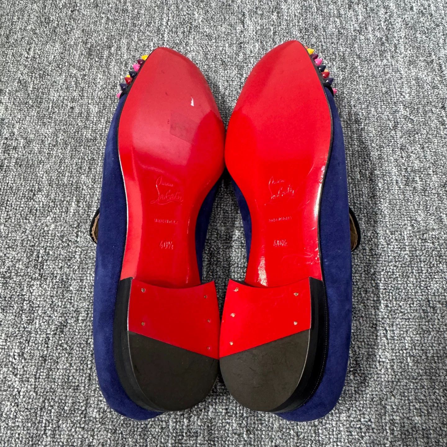 Christian Louboutin Christian Louboutin Rainbow Spike Suede Loafers 40.5 Size US 7.5 / EU 40-41 - 5 Thumbnail