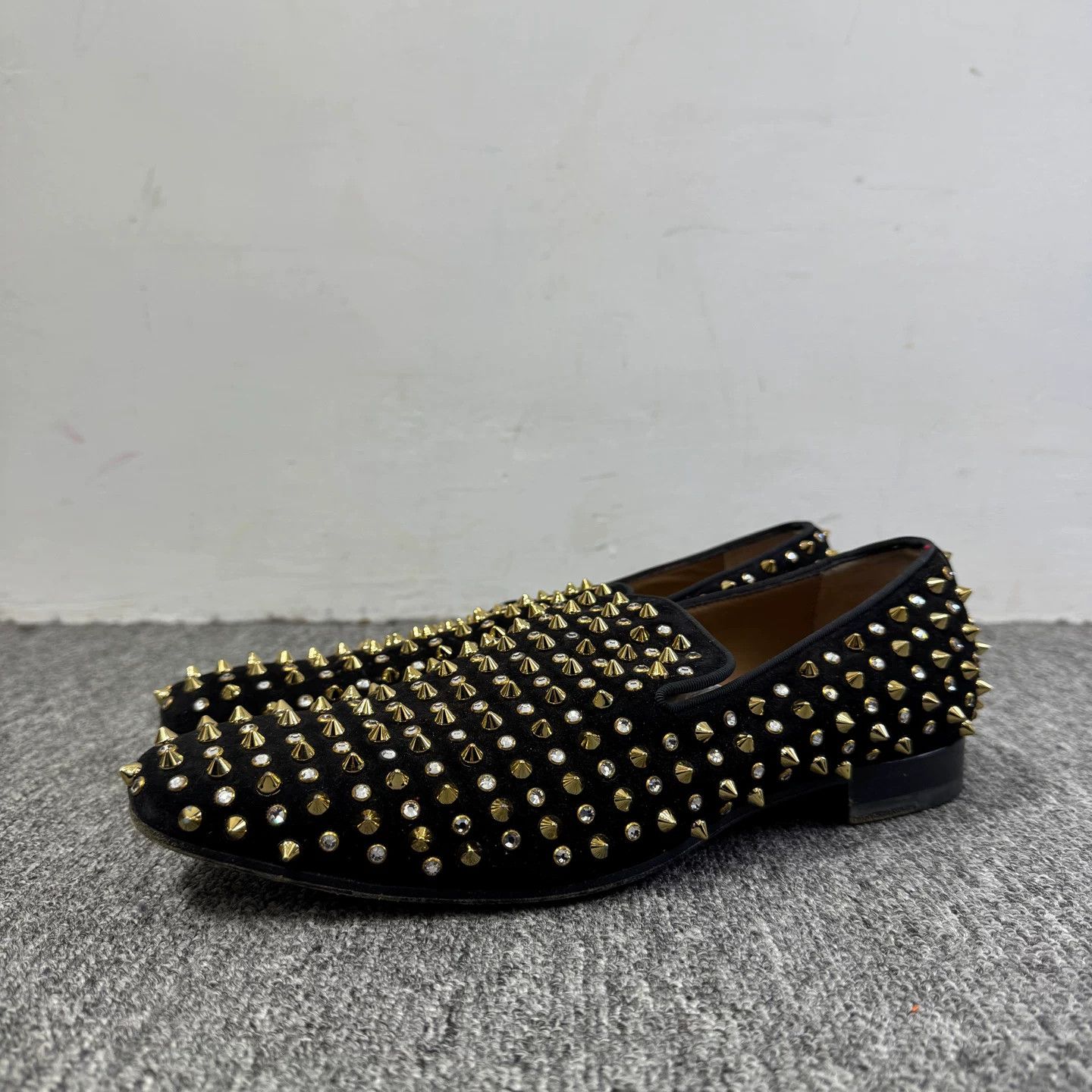 Christian Louboutin Christian Louboutin Spiked Crystal Loafers EU 40 Size US 7 / EU 40 - 2 Thumbnail