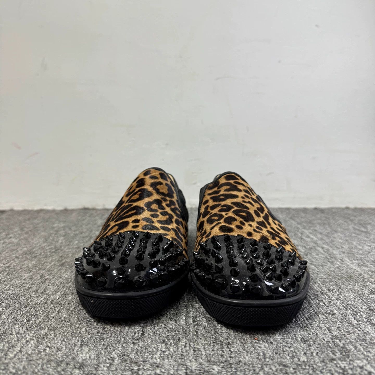 Christian Louboutin Christian Louboutin Studded Leopard Pony Hair Slip Ons 40.5 Size US 7.5 / EU 40-41 - 3 Thumbnail